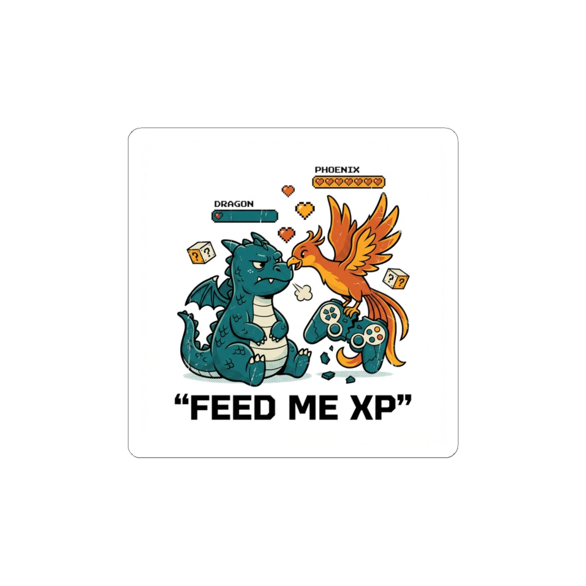 Feed Me XP Sticker | crash out sticker, meltdown sticker