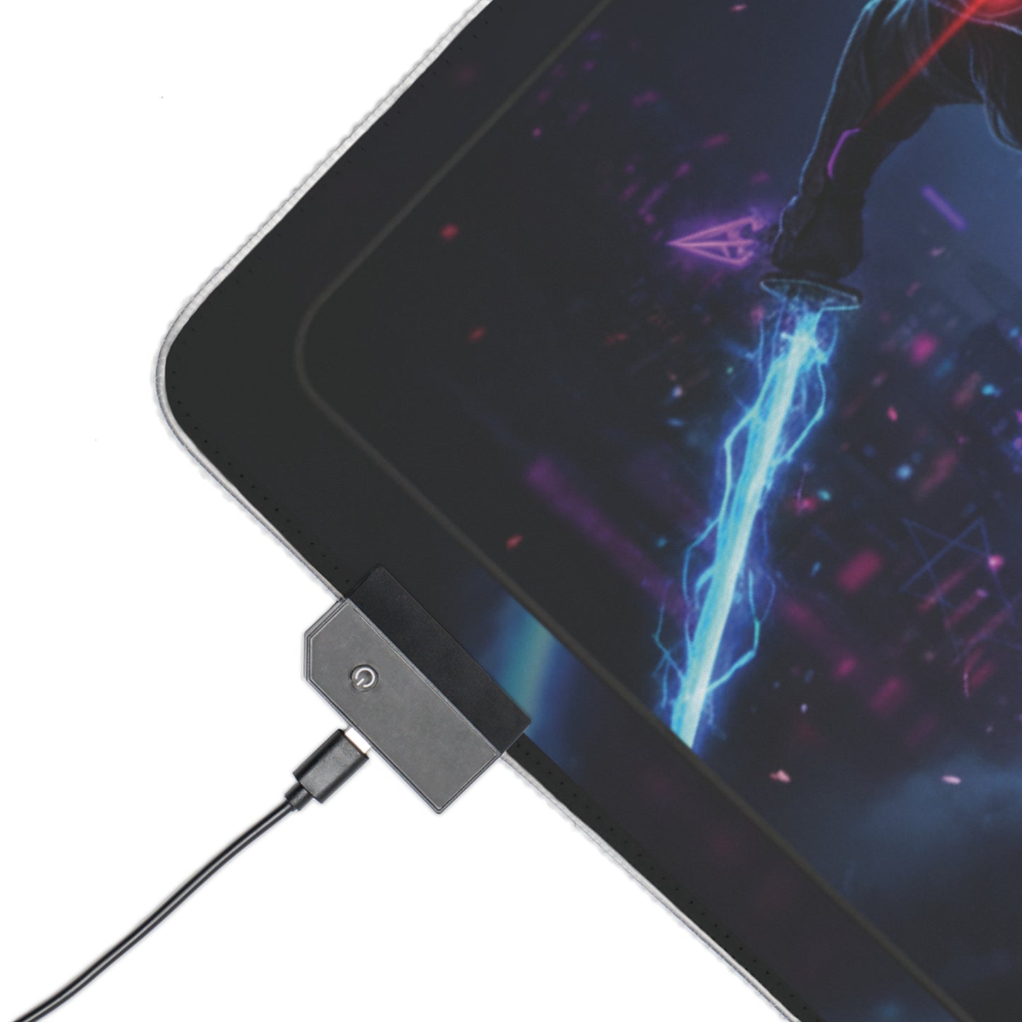Cyberpunk Duo LED Gaming Mouse Pad — RGB Extended Desk Mat