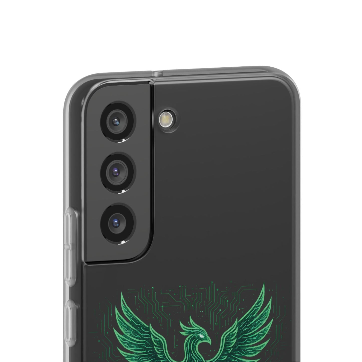 Phoenix Rising Flexi Case, Stylish Phone Cover, Trendy Tech Accessory, Gift for Tech Lovers, Unique Protector