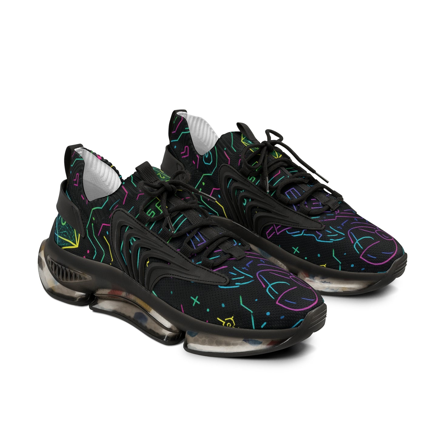 Vibrant Men's Mesh Sneakers | Trendy Sports Footwear, Casual Kicks, Unique Sneakers, Gift for Him, Fashionable Running Shoes