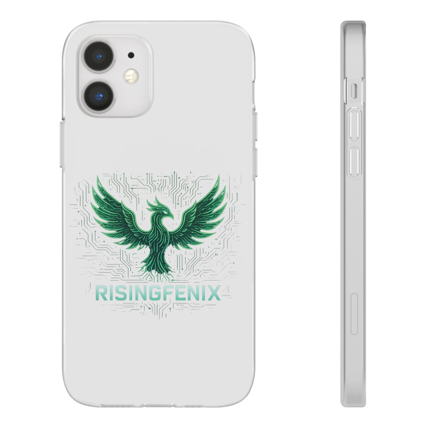 Phoenix Rising Flexi Case, Stylish Phone Cover, Trendy Tech Accessory, Gift for Tech Lovers, Unique Protector