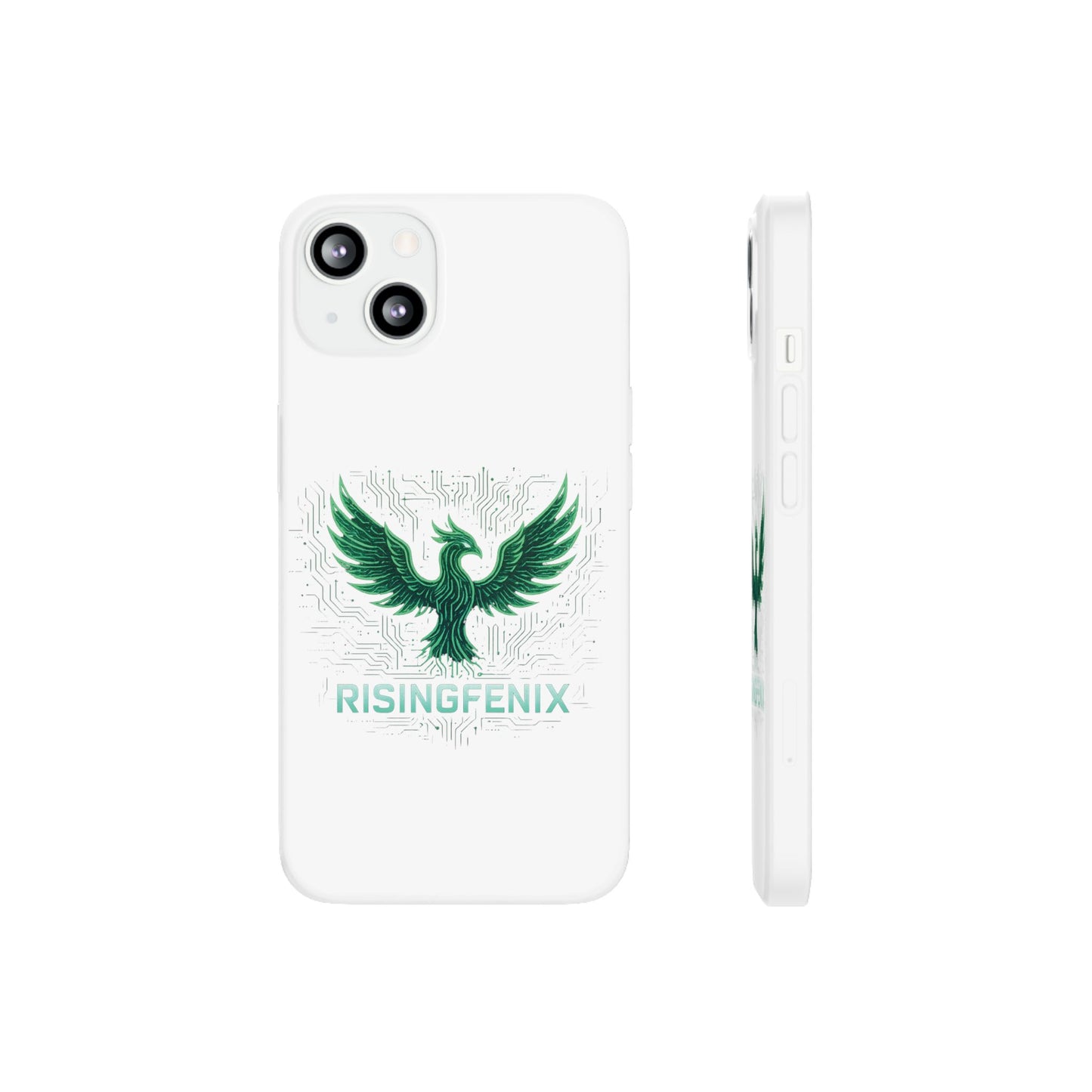 Phoenix Rising Flexi Case, Stylish Phone Cover, Trendy Tech Accessory, Gift for Tech Lovers, Unique Protector