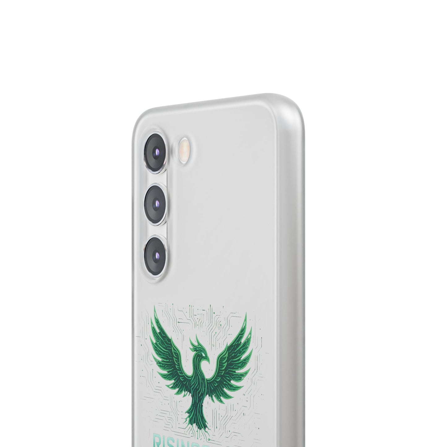 Phoenix Rising Flexi Case, Stylish Phone Cover, Trendy Tech Accessory, Gift for Tech Lovers, Unique Protector