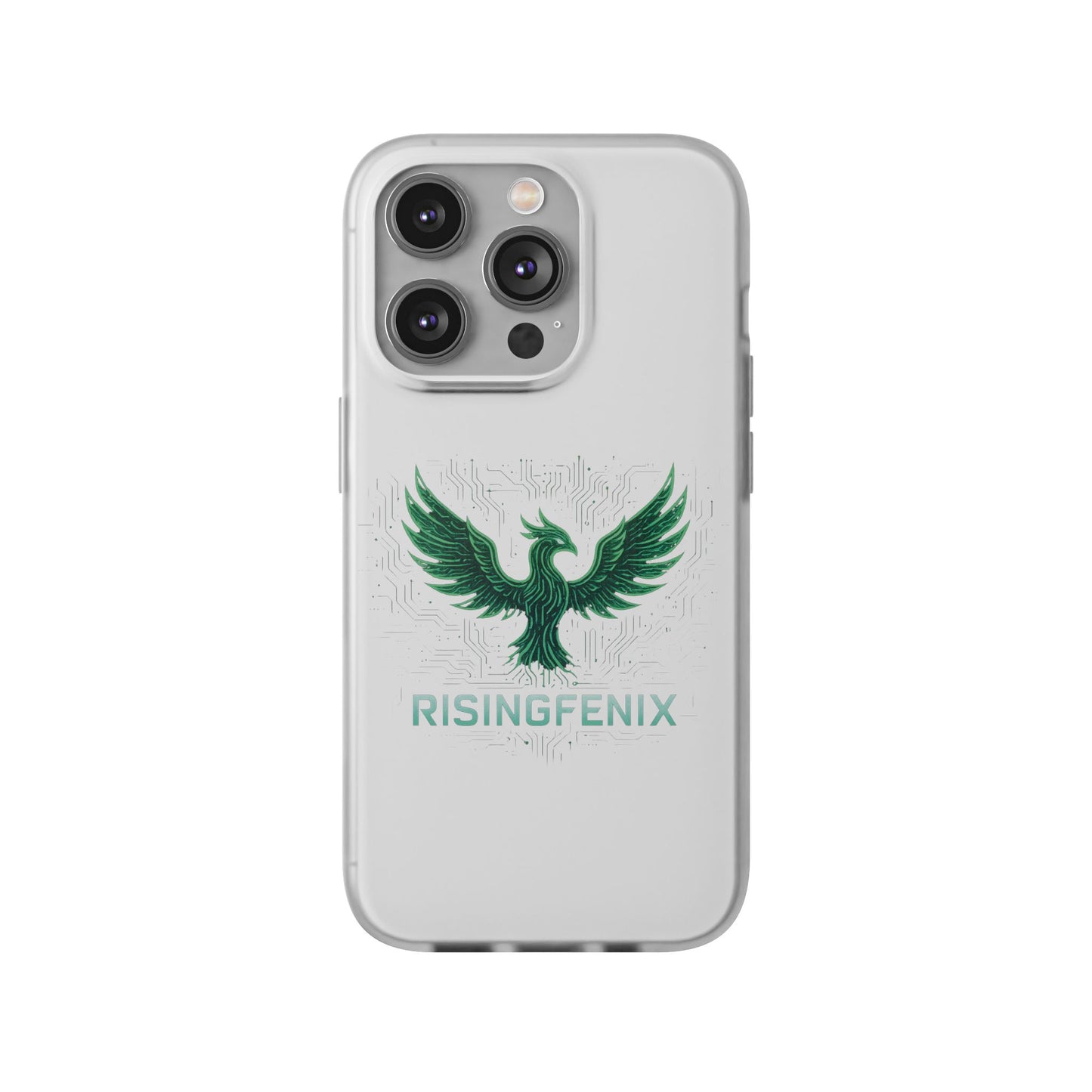 Phoenix Rising Flexi Case, Stylish Phone Cover, Trendy Tech Accessory, Gift for Tech Lovers, Unique Protector