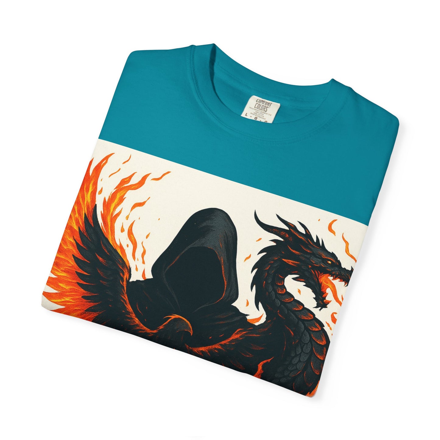Bold Dragon and Phoenix Graphic Tee, Unisex T-Shirt for Fantasy Lovers, Unique Gift for Birthdays, Casual Wear, Graphic Shirt