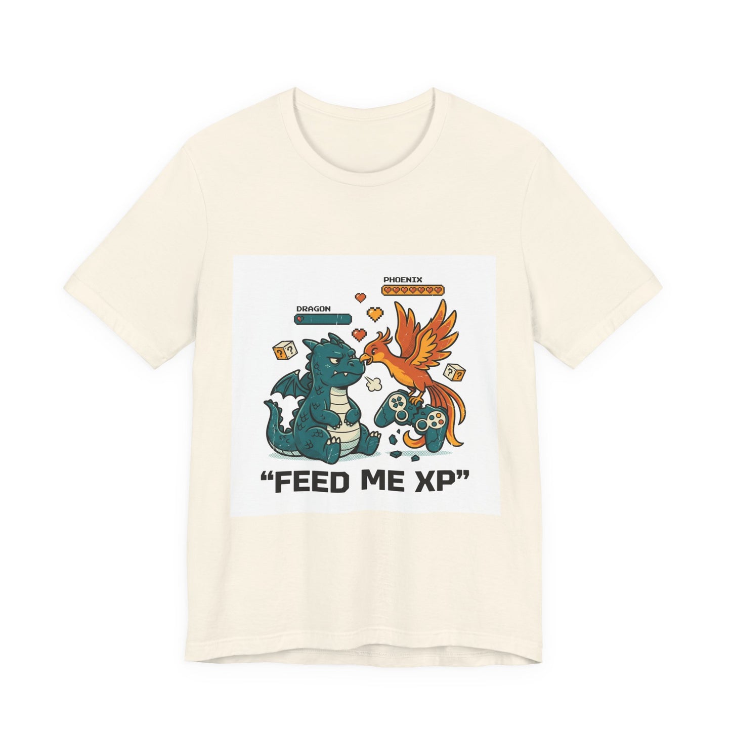 Feed Me XP Tee | neon gamer meltdown, crash out streetwear