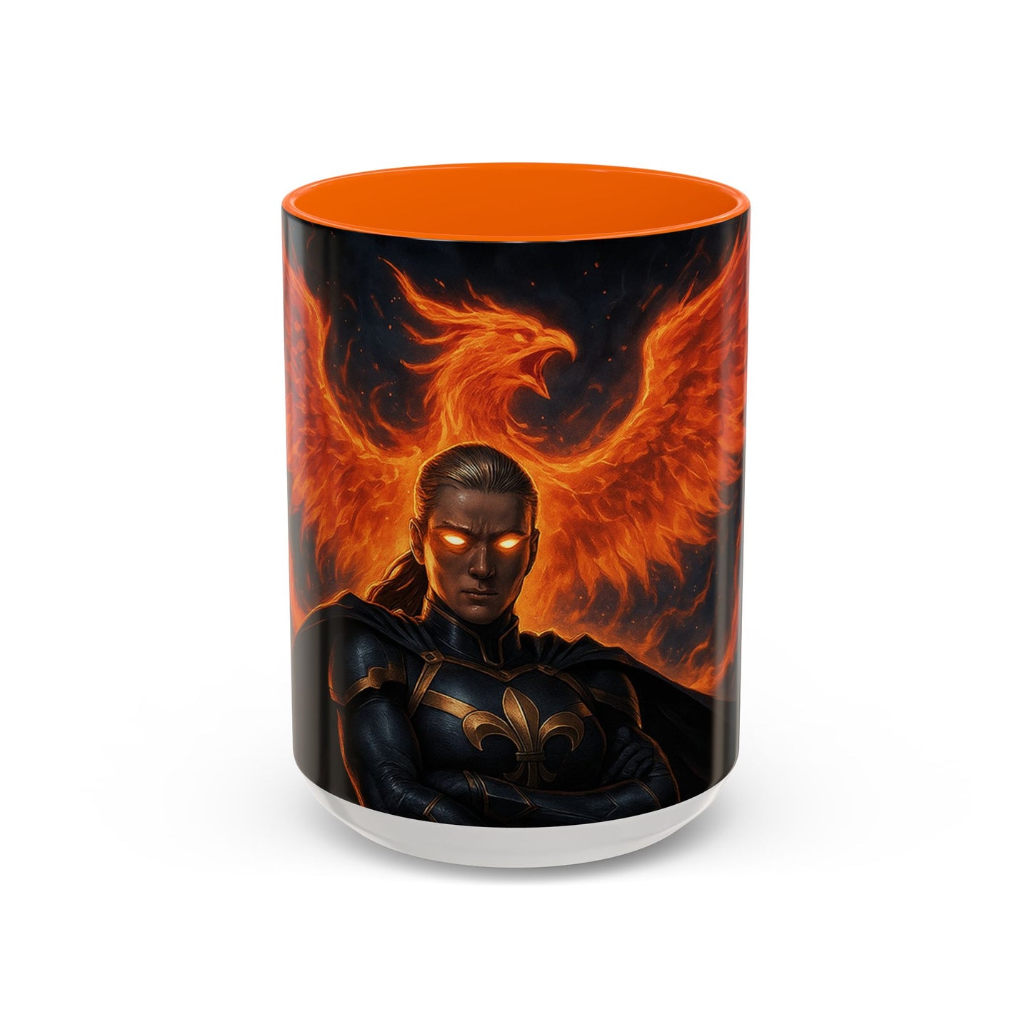 Mythical Phoenix Accent Coffee Mug, Fantasy Gift, Hot Beverage Cup, Cozy Home Decor, Unique Gift for Her