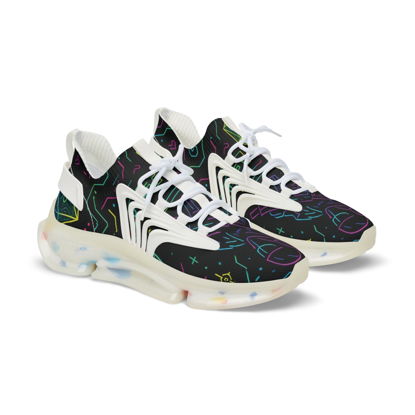 Vibrant Men's Mesh Sneakers | Trendy Sports Footwear, Casual Kicks, Unique Sneakers, Gift for Him, Fashionable Running Shoes