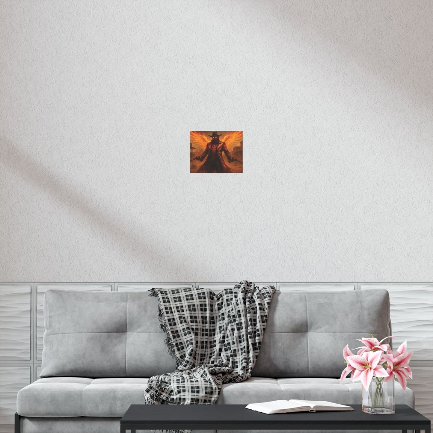 Fiery Angel Uncoated Poster, Wall Art Decor, Gothic Decor, Gift for Fantasy Lovers, Unique Home Decoration