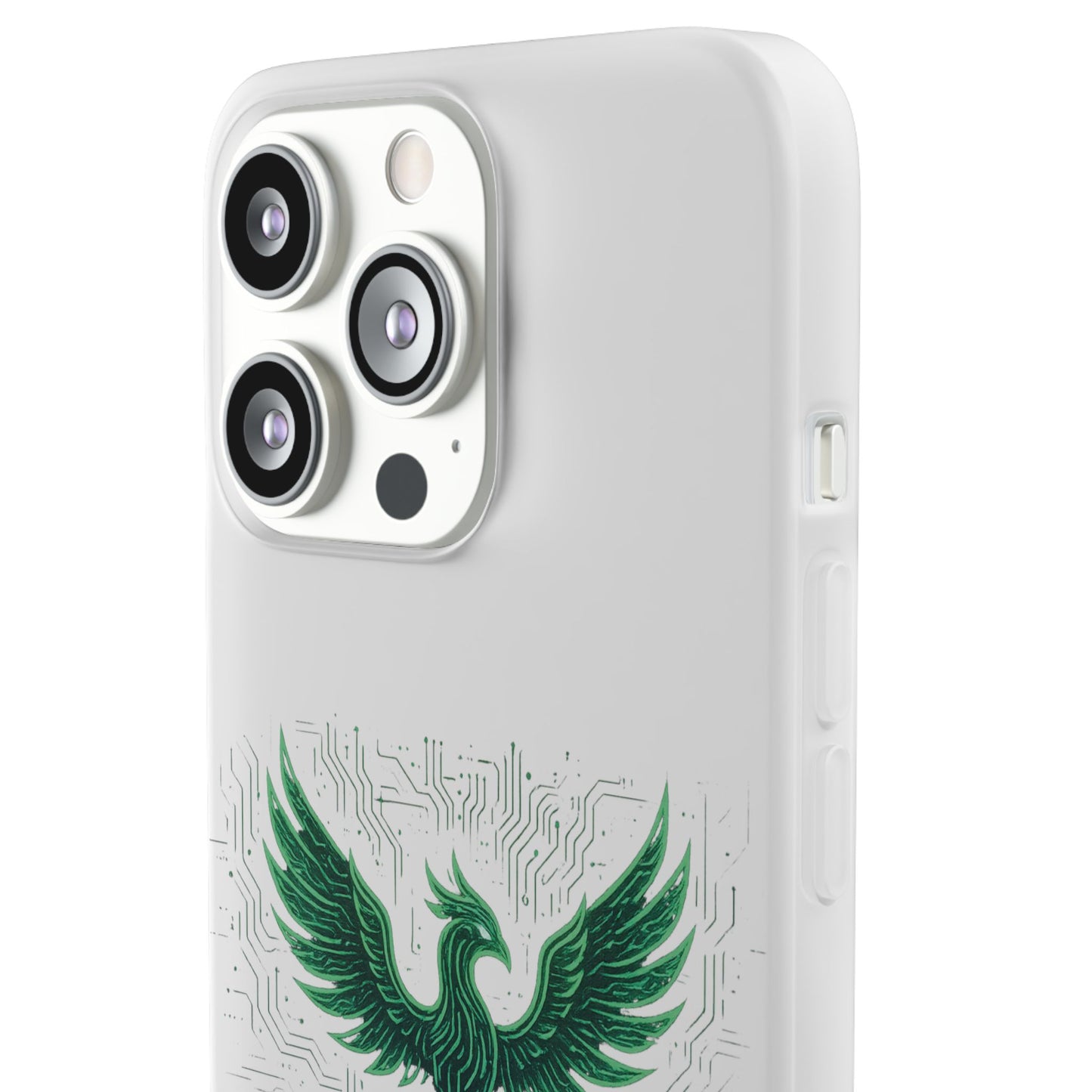 Phoenix Rising Flexi Case, Stylish Phone Cover, Trendy Tech Accessory, Gift for Tech Lovers, Unique Protector