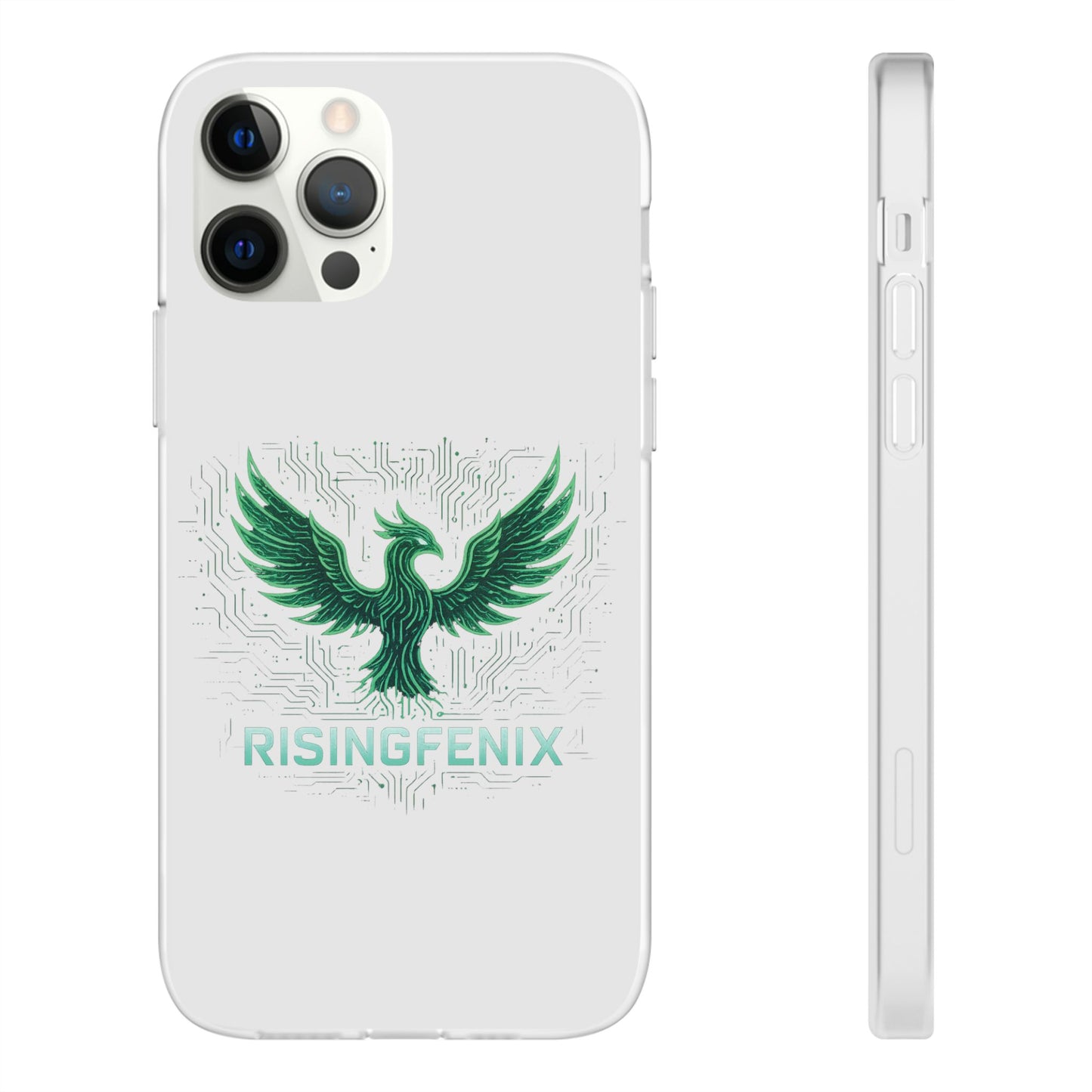 Phoenix Rising Flexi Case, Stylish Phone Cover, Trendy Tech Accessory, Gift for Tech Lovers, Unique Protector