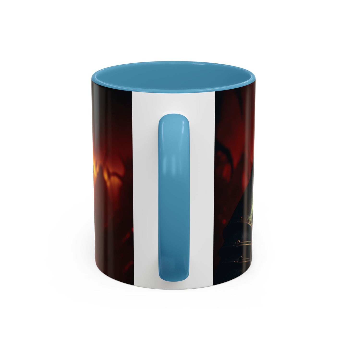 Fierce Knight Accent Coffee Mug | Unique Gift for Fantasy Lovers, Dark Aesthetic Decor, Gamer Essentials, Office Cup, Medieval Art