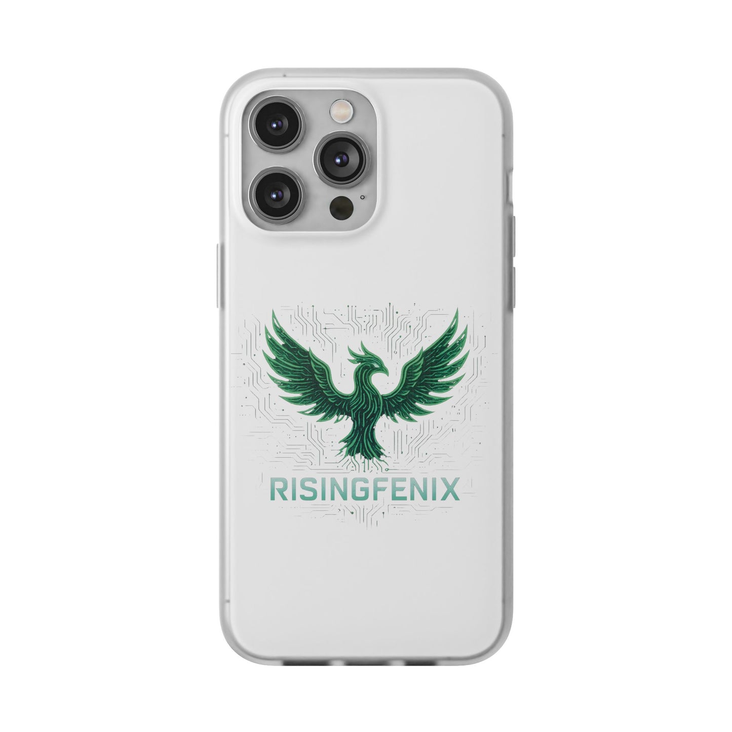 Phoenix Rising Flexi Case, Stylish Phone Cover, Trendy Tech Accessory, Gift for Tech Lovers, Unique Protector