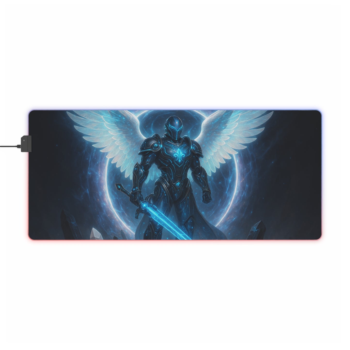 Illuminated Gaming Mouse Pad - RGB LED Desk Mat, Gamer Gift, Desk Decor, Video Game Accessories, Unique Office Supplies