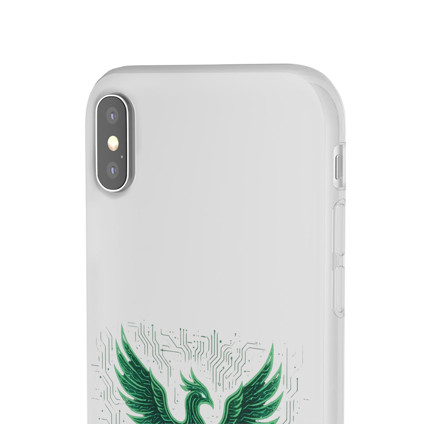Phoenix Rising Flexi Case, Stylish Phone Cover, Trendy Tech Accessory, Gift for Tech Lovers, Unique Protector
