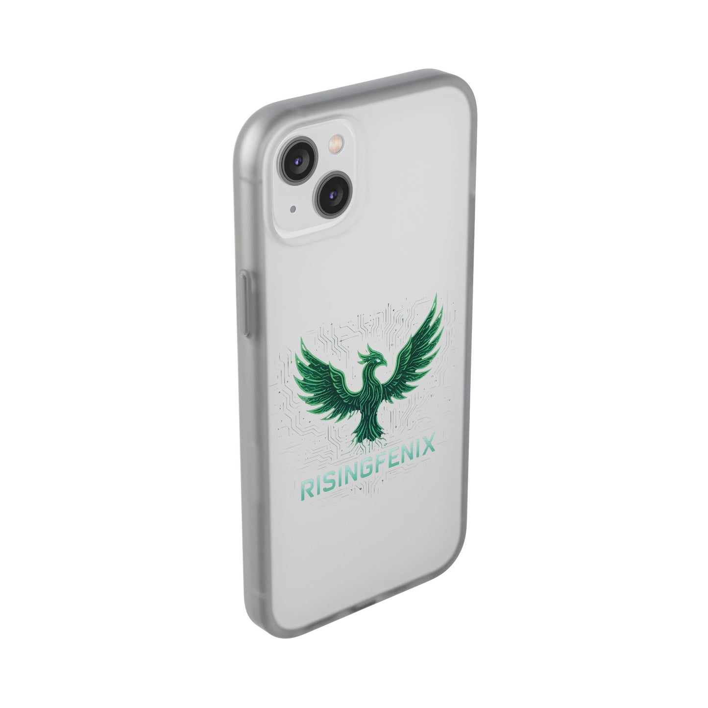 Phoenix Rising Flexi Case, Stylish Phone Cover, Trendy Tech Accessory, Gift for Tech Lovers, Unique Protector