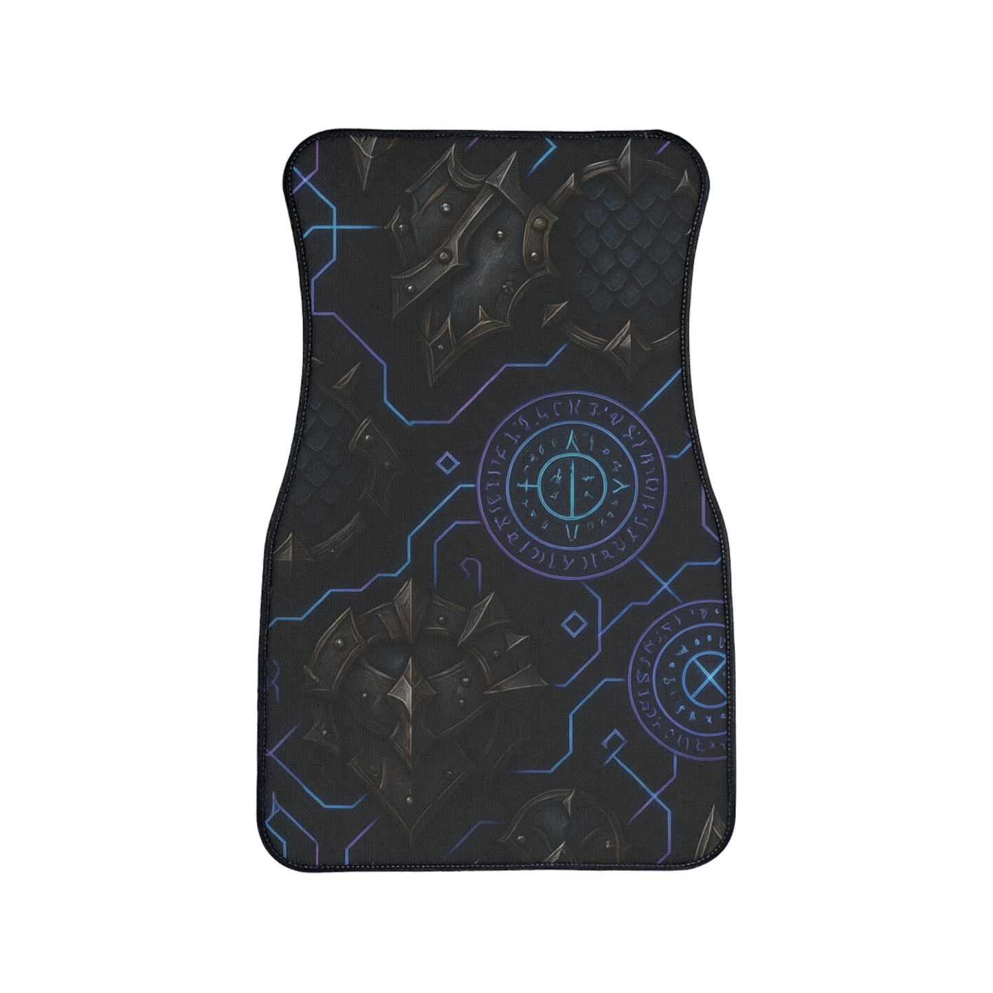 Futuristic Car Floor Mat, 1pc, Stylish Vehicle Interior Accessory, Modern Car Decor, Gift for Car Lovers, Unique Design