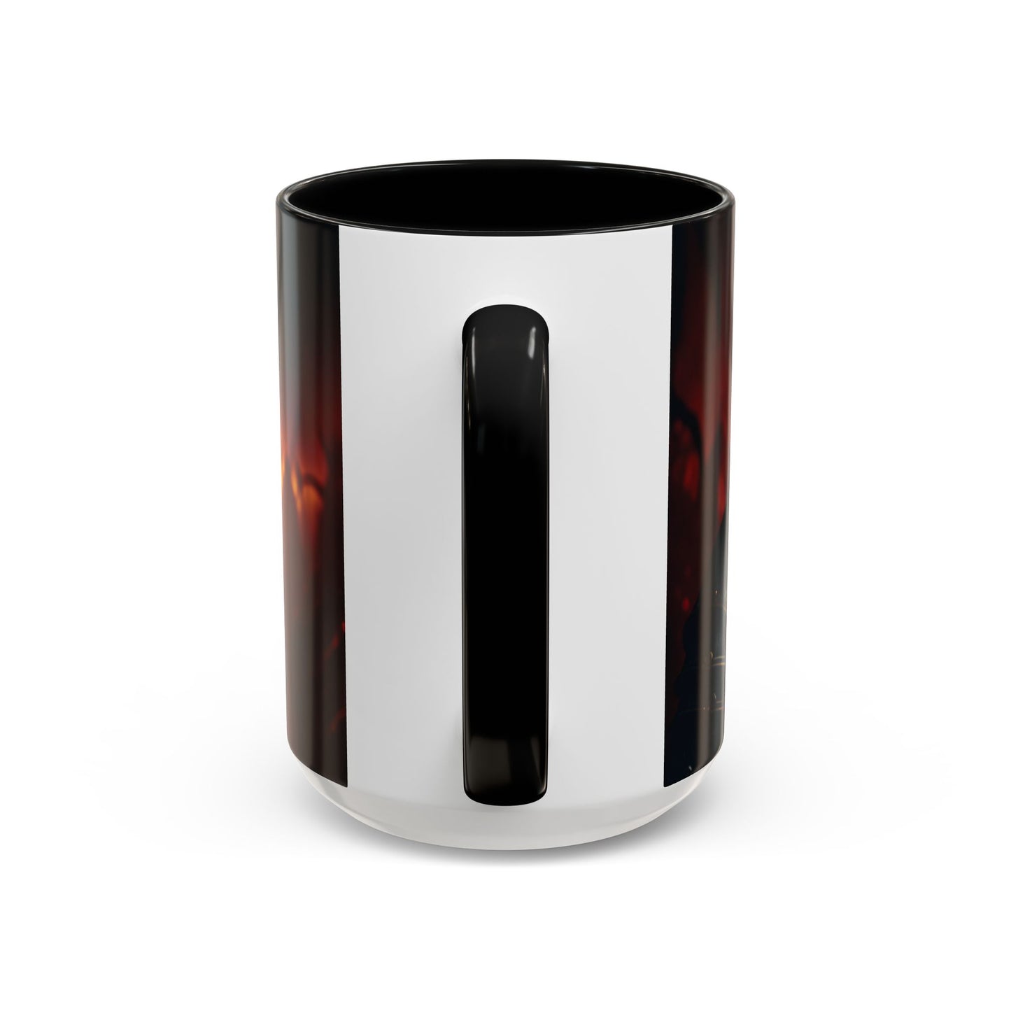 Fierce Knight Accent Coffee Mug | Unique Gift for Fantasy Lovers, Dark Aesthetic Decor, Gamer Essentials, Office Cup, Medieval Art