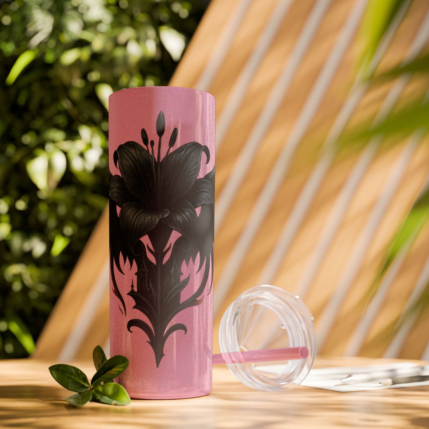 Elegant Black Floral Skinny Tumbler with Straw | Stylish Drinkware | Gift for Her, Travel Mug, Coffee Cup, Stylish Water Bottle, [...]