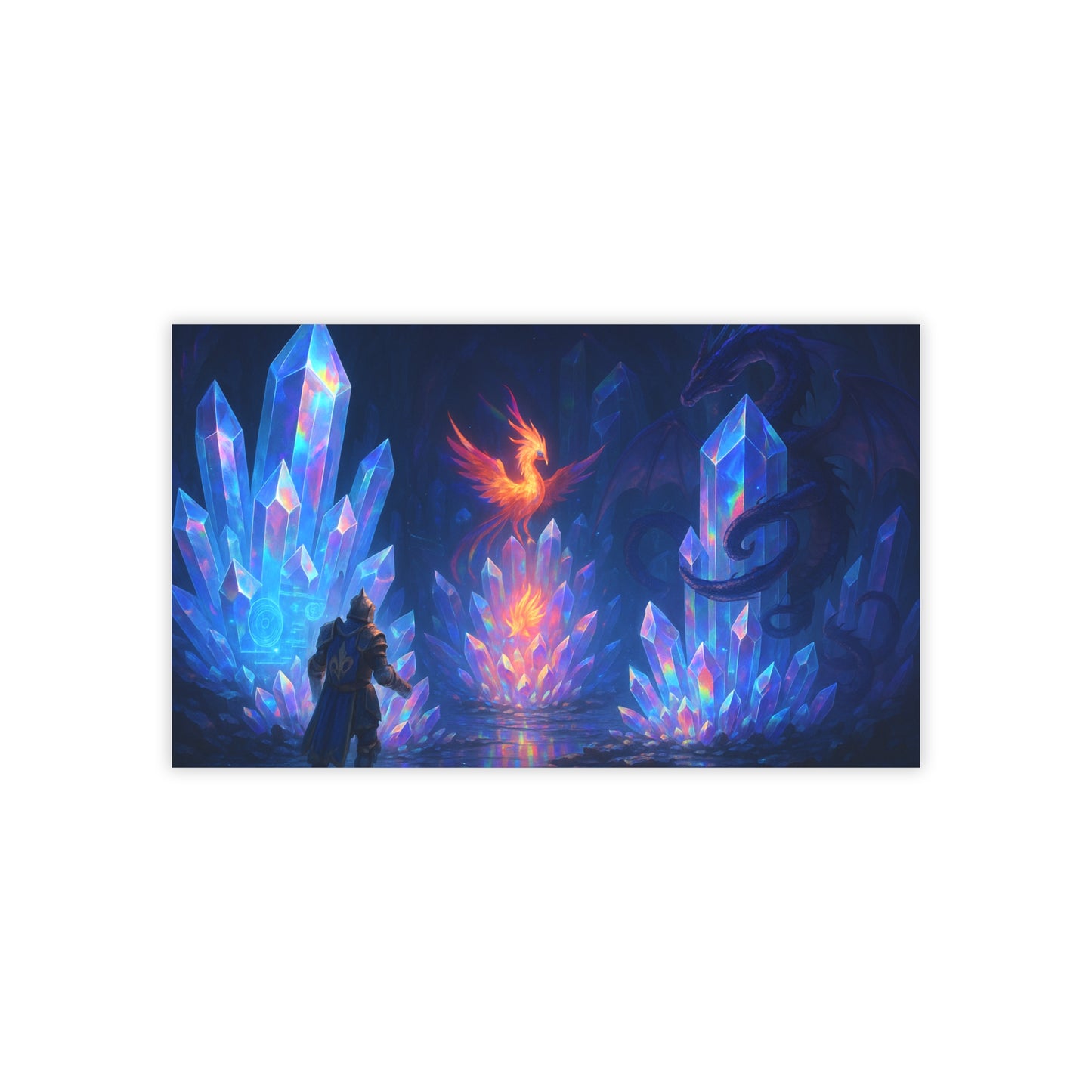 Fantasy Crystal-Themed Post-it® Note Pads, Sticky Notes, Office Supplies, Gift for Gamers, Fantasy Decor, Notepads for Organizing