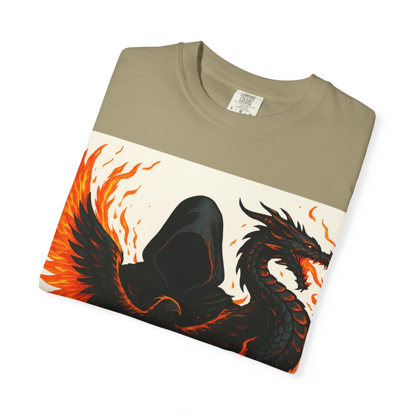 Bold Dragon and Phoenix Graphic Tee, Unisex T-Shirt for Fantasy Lovers, Unique Gift for Birthdays, Casual Wear, Graphic Shirt