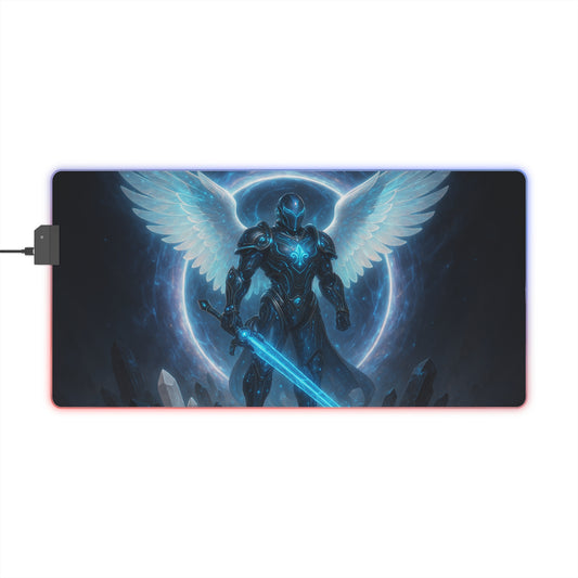 Illuminated Gaming Mouse Pad - RGB LED Desk Mat, Gamer Gift, Desk Decor, Video Game Accessories, Unique Office Supplies