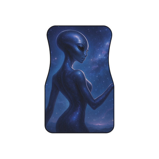Alien-Inspired Car Mats, Futuristic Car Accessories, Space-Themed Floor Mats, Unique Gifts for Sci-Fi Fans, Edgy Car Decor