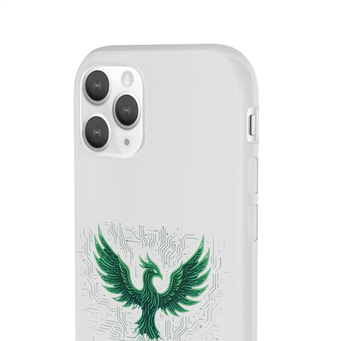 Phoenix Rising Flexi Case, Stylish Phone Cover, Trendy Tech Accessory, Gift for Tech Lovers, Unique Protector