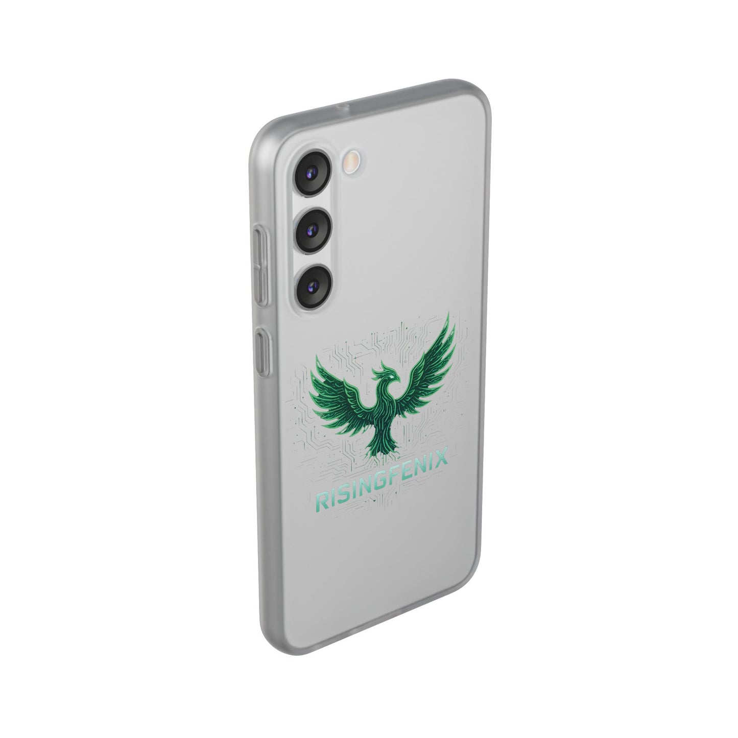 Phoenix Rising Flexi Case, Stylish Phone Cover, Trendy Tech Accessory, Gift for Tech Lovers, Unique Protector