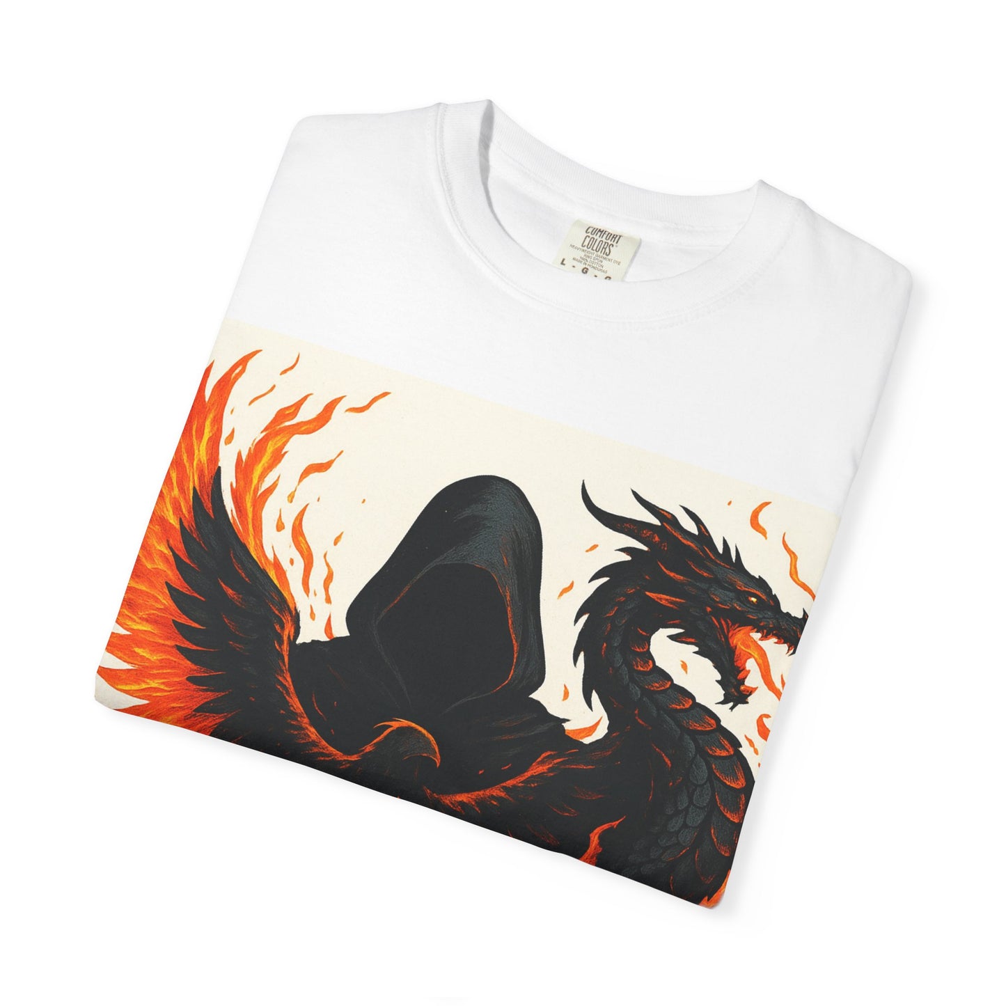 Bold Dragon and Phoenix Graphic Tee, Unisex T-Shirt for Fantasy Lovers, Unique Gift for Birthdays, Casual Wear, Graphic Shirt