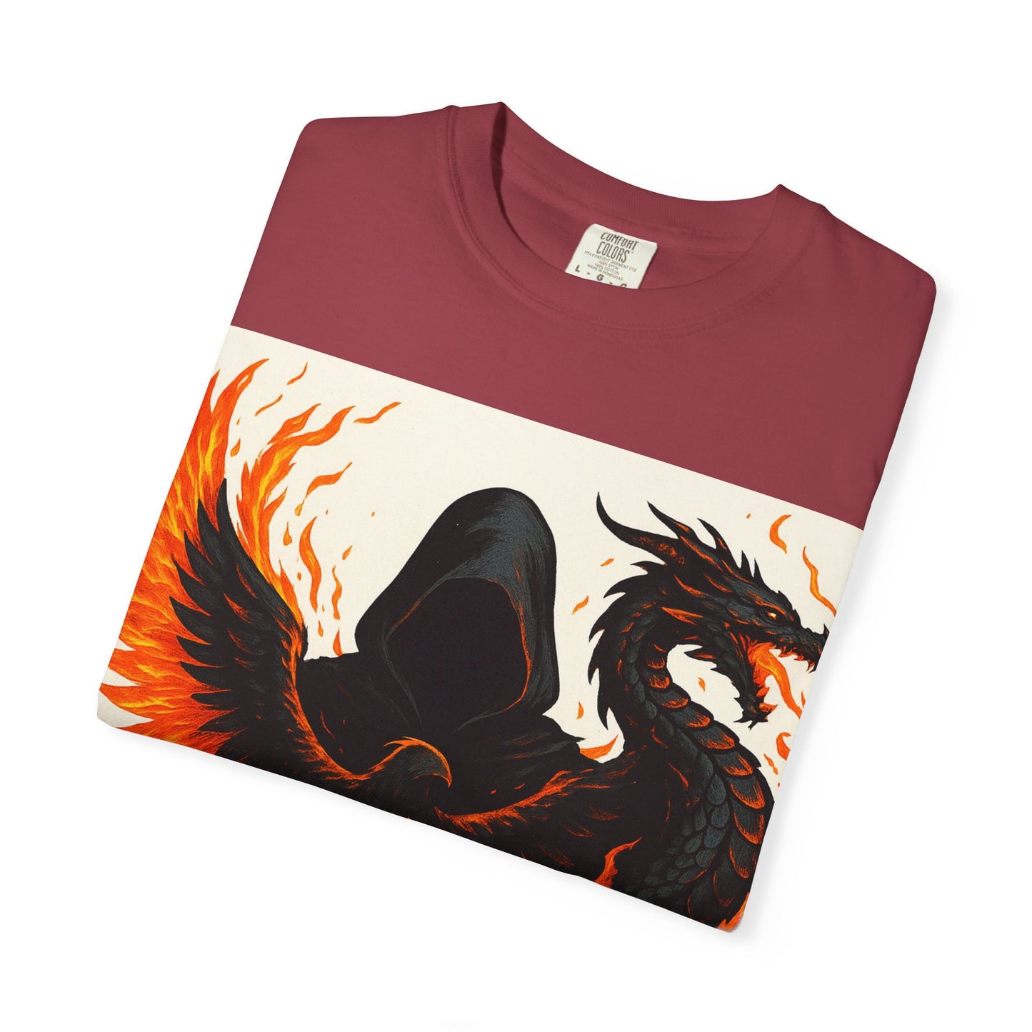 Bold Dragon and Phoenix Graphic Tee, Unisex T-Shirt for Fantasy Lovers, Unique Gift for Birthdays, Casual Wear, Graphic Shirt