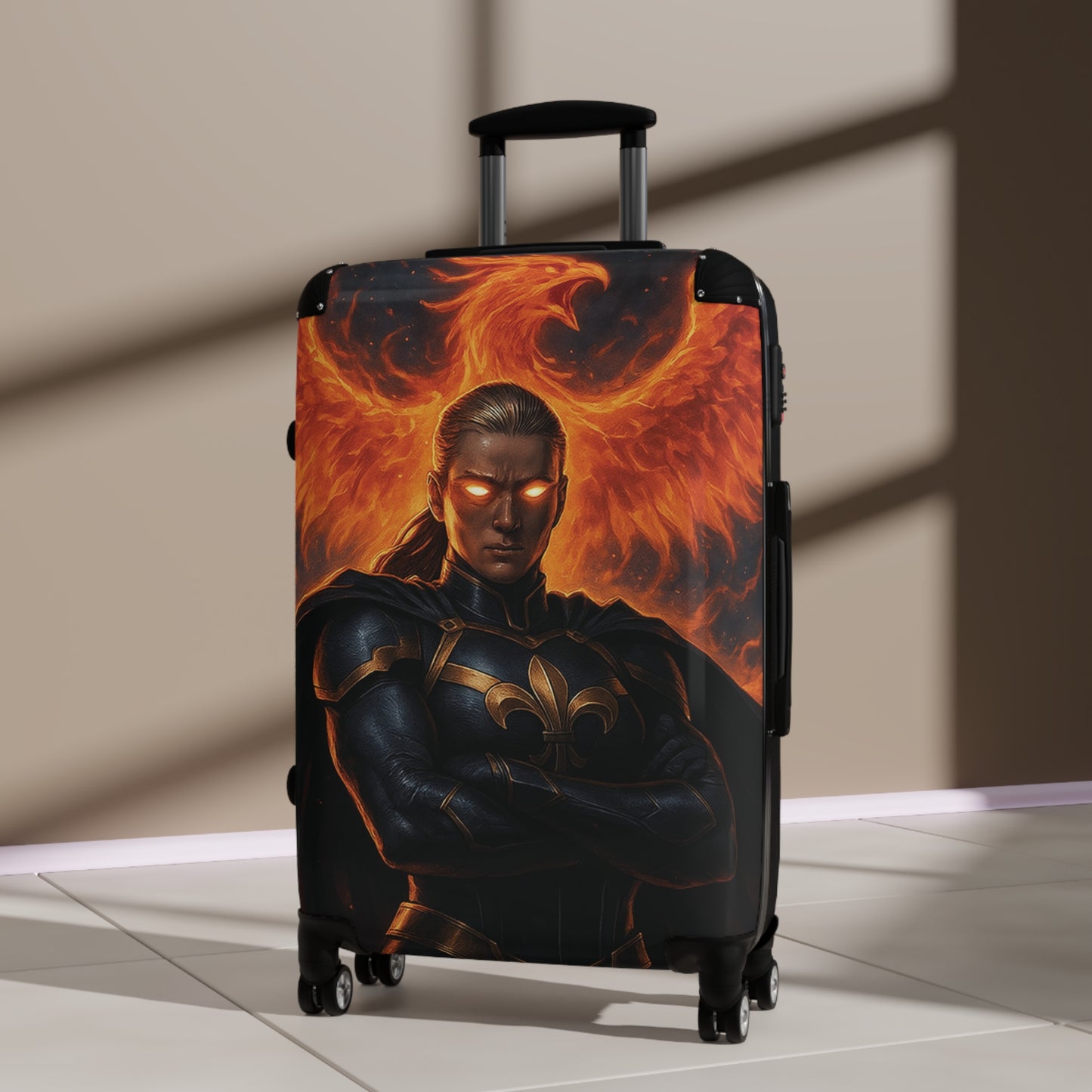 Fierce Fantasy Suitcase - Stylish Luggage for Travelers, Unique Travel Gear, Adventure Ready, Gift for Wanderlust