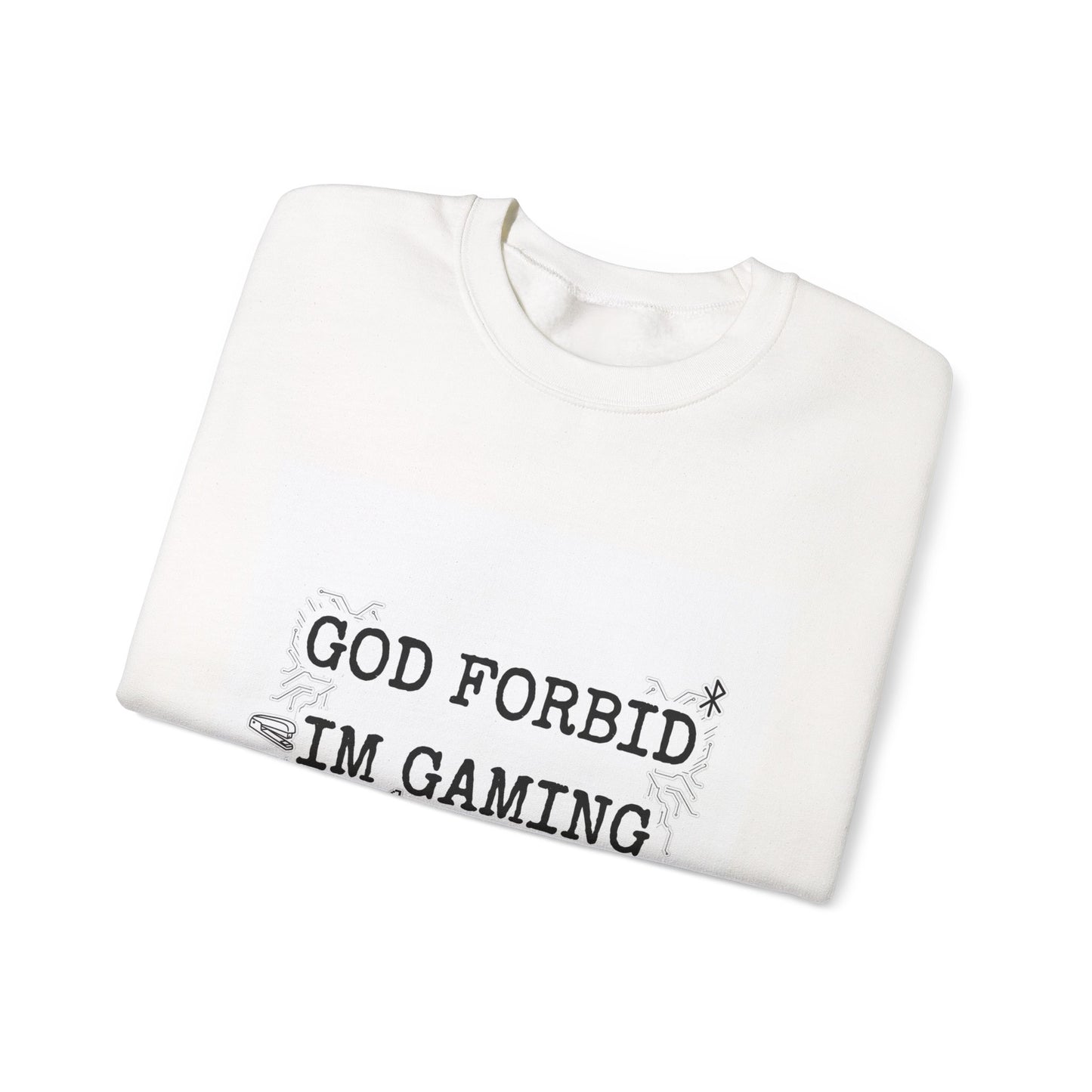 God Forbid I'm Gaming All Night Sweatshirt | sarcastic shirt, 90s aesthetic humor
