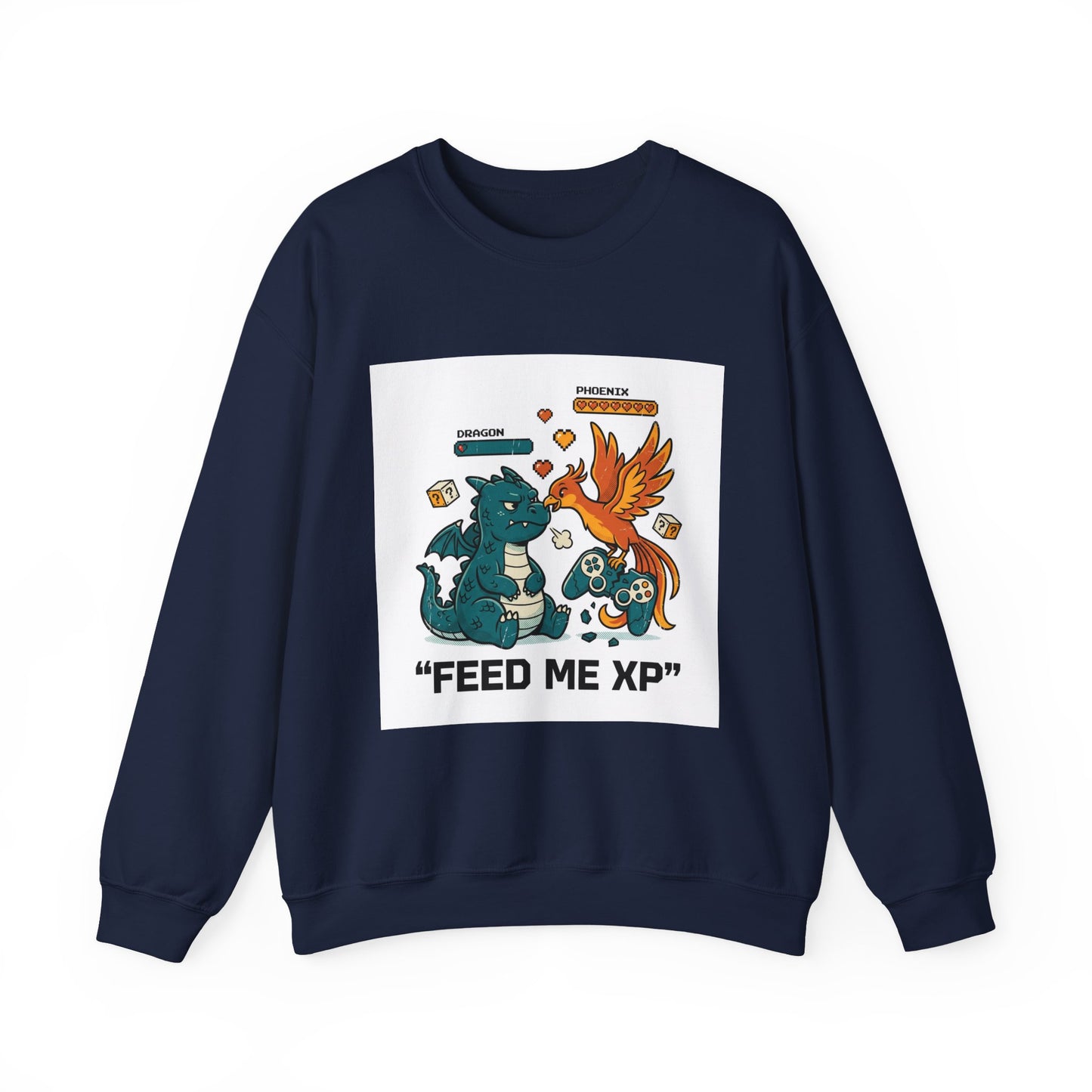 Feed Me XP Crewneck Sweatshirt | Crash Out meme, neon streetwear