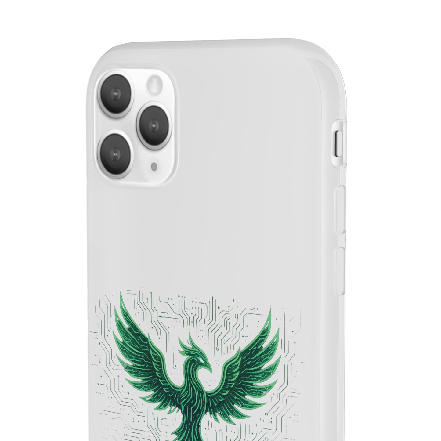 Phoenix Rising Flexi Case, Stylish Phone Cover, Trendy Tech Accessory, Gift for Tech Lovers, Unique Protector