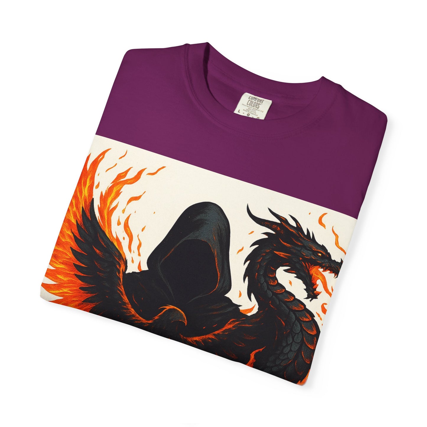 Bold Dragon and Phoenix Graphic Tee, Unisex T-Shirt for Fantasy Lovers, Unique Gift for Birthdays, Casual Wear, Graphic Shirt