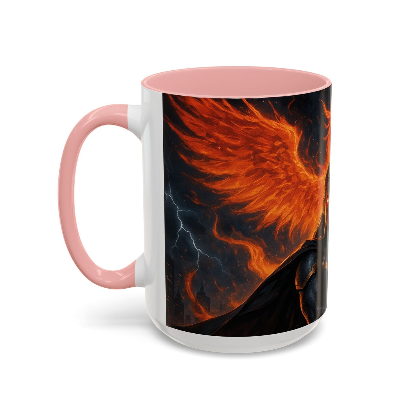 Mythical Phoenix Accent Coffee Mug, Fantasy Gift, Hot Beverage Cup, Cozy Home Decor, Unique Gift for Her