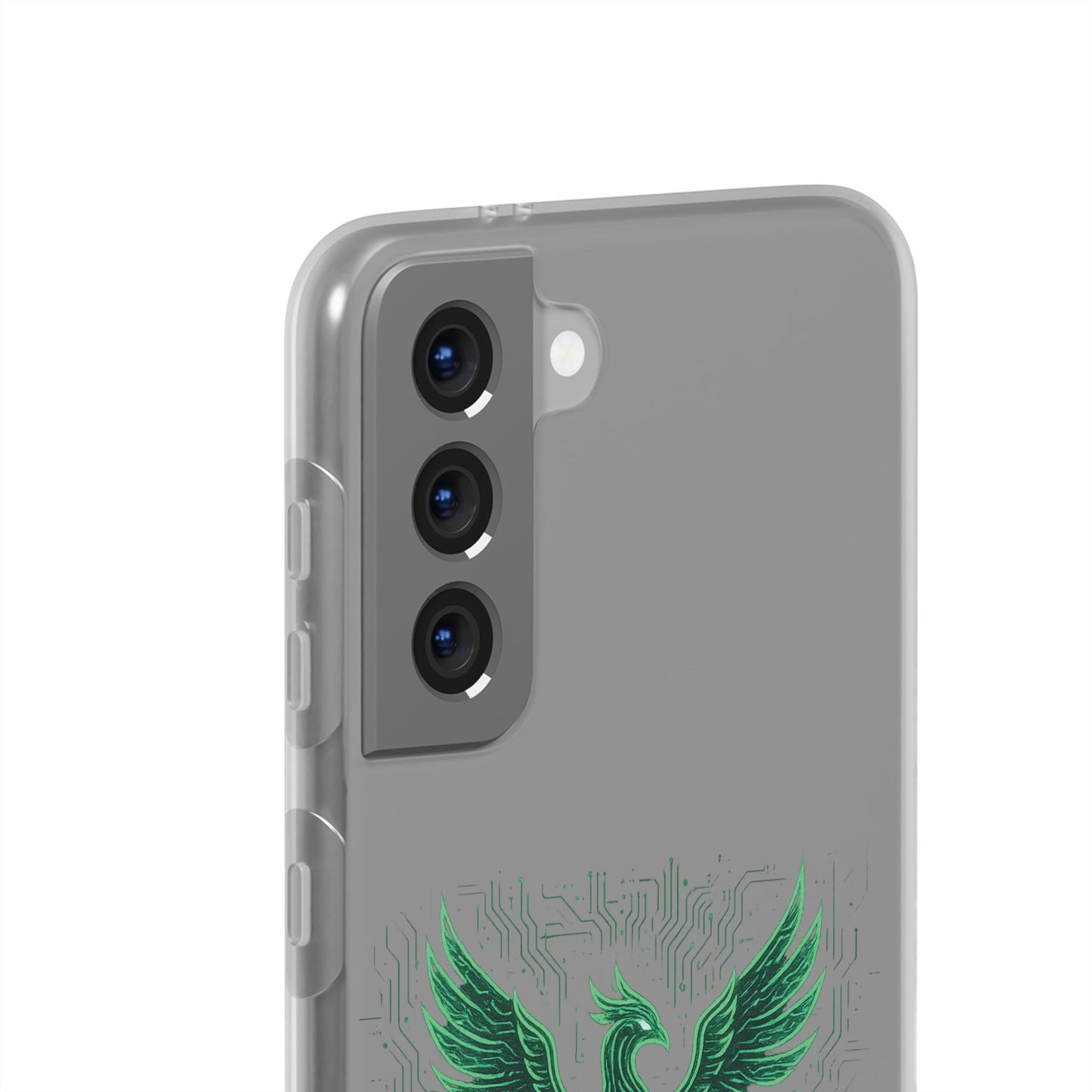 Phoenix Rising Flexi Case, Stylish Phone Cover, Trendy Tech Accessory, Gift for Tech Lovers, Unique Protector