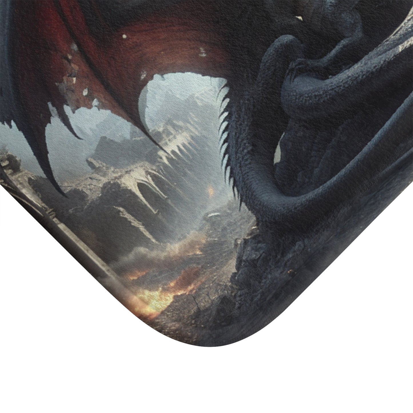 Majestic Dragon Bath Mat - Fantasy Decor, Dragon Lovers Gift, Bathroom Accessory, Home Decor, Unique Bath Rug