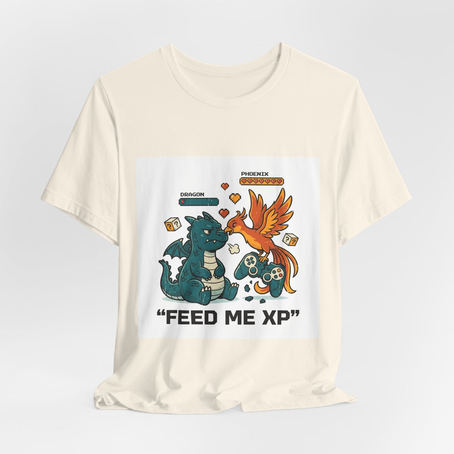 Feed Me XP Tee | neon gamer meltdown, crash out streetwear