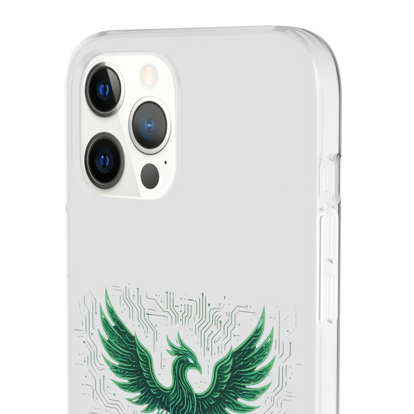Phoenix Rising Flexi Case, Stylish Phone Cover, Trendy Tech Accessory, Gift for Tech Lovers, Unique Protector