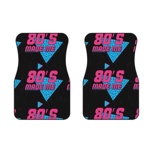 Retro 80's Car Mats - Fun & Stylish Auto Accessories, Car Decor, Unique Gift, Nostalgic Vibe, Car Interior
