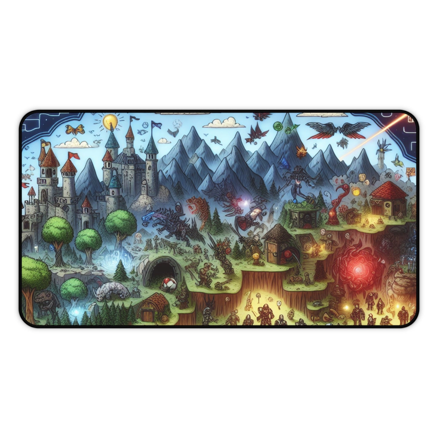Fantasy Adventure Desk Mat | Gaming Mouse Pad | Office Decor | Gift for Gamers | Unique Desk Accessory | Fantasy World