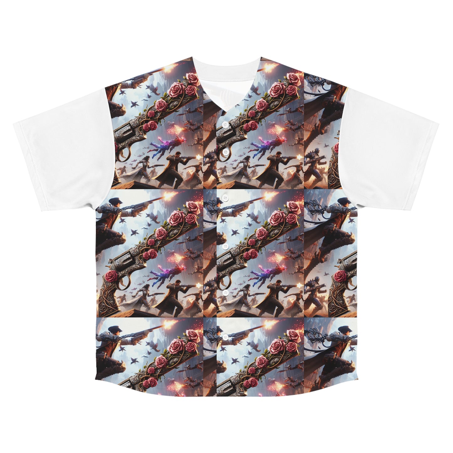 Epic Gaming Baseball Jersey - All Over Print Design for Gamers, Streetwear Fashion, Unique Sports Apparel