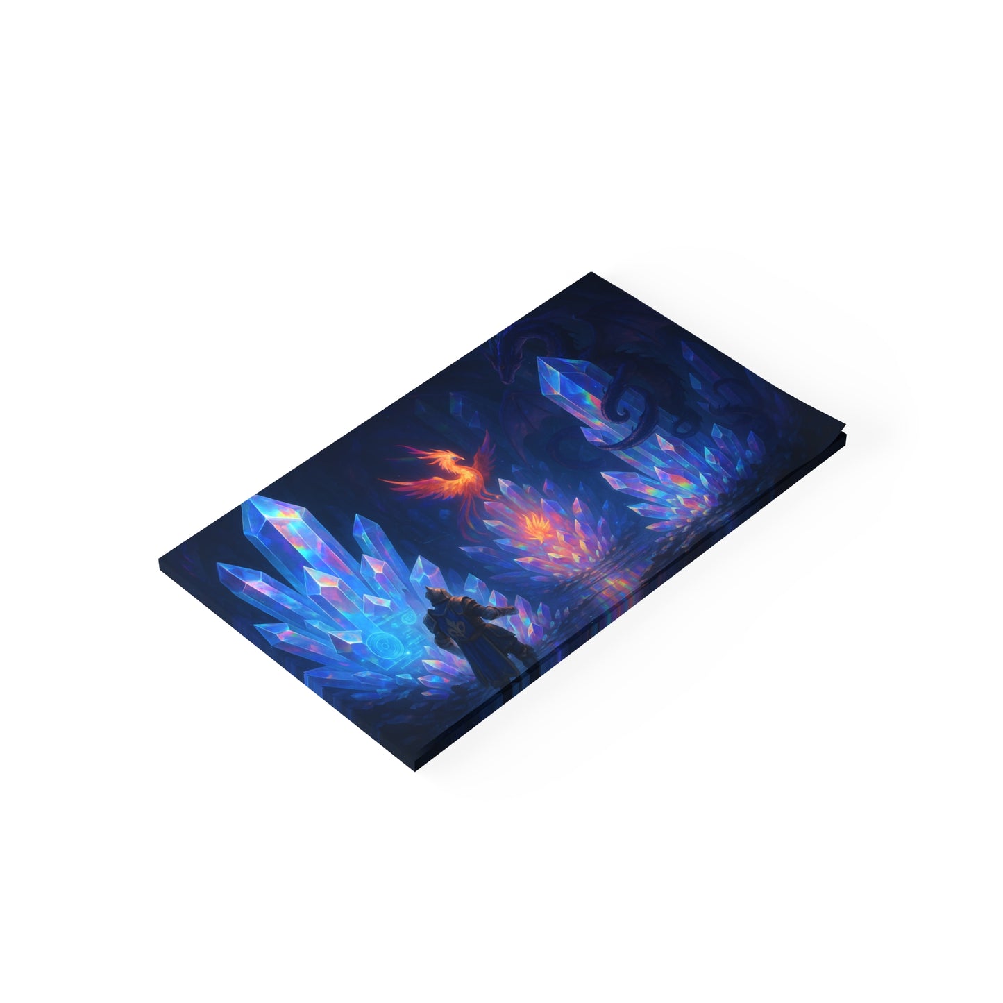 Fantasy Crystal-Themed Post-it® Note Pads, Sticky Notes, Office Supplies, Gift for Gamers, Fantasy Decor, Notepads for Organizing