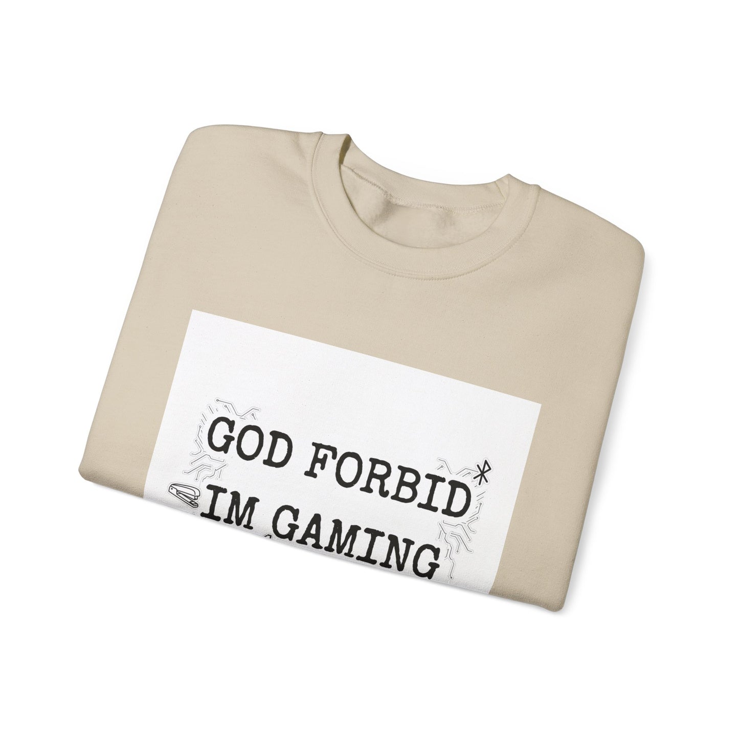 God Forbid I'm Gaming All Night Sweatshirt | sarcastic shirt, 90s aesthetic humor