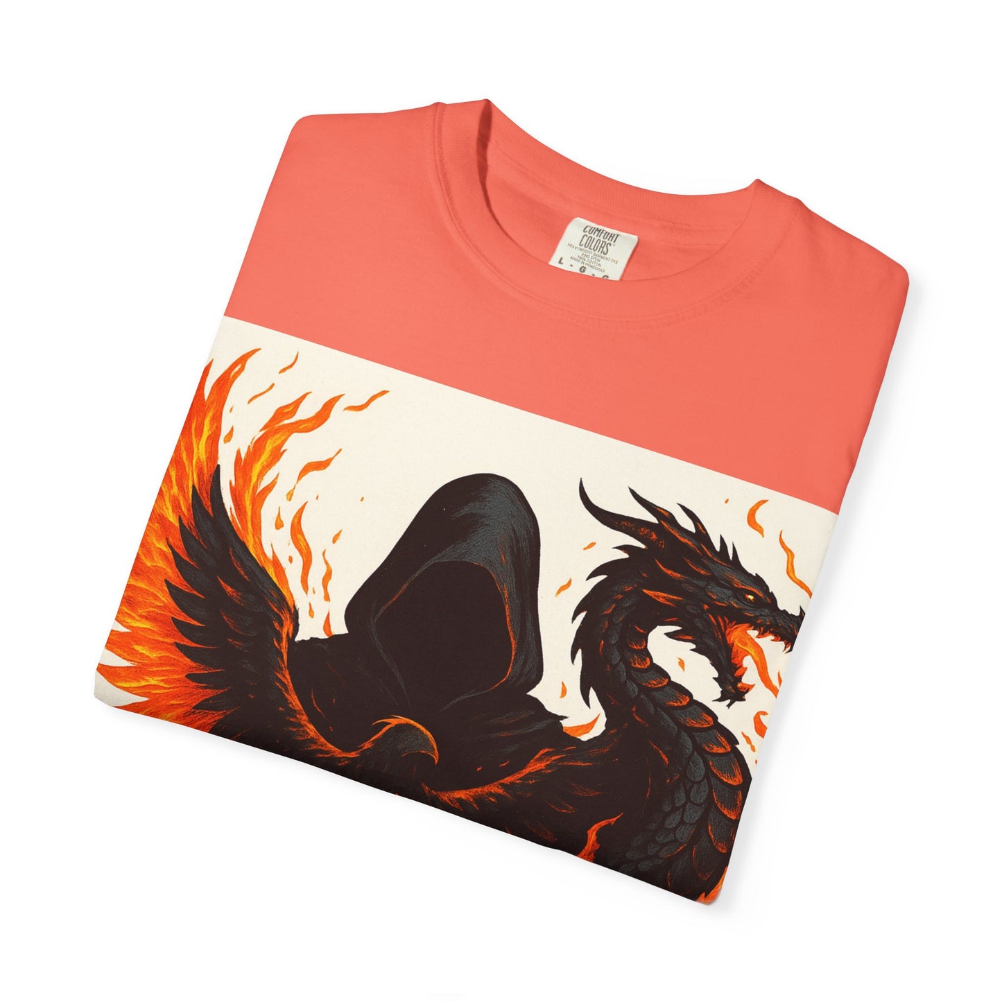 Bold Dragon and Phoenix Graphic Tee, Unisex T-Shirt for Fantasy Lovers, Unique Gift for Birthdays, Casual Wear, Graphic Shirt