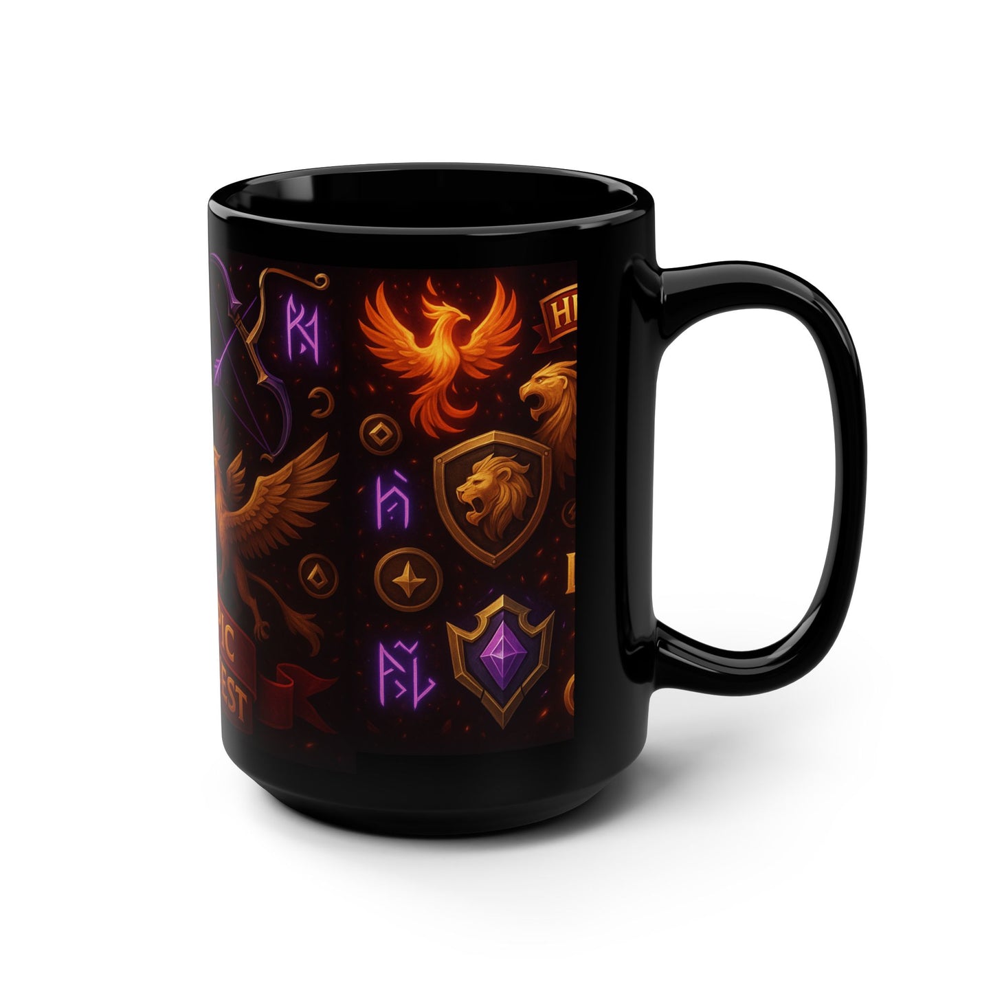 Epic Quest Gamer Mug, Fantasy Coffee Cup, Level Up Drinkware, Dungeons & Dragons Gift, Role-Playing Game Mug
