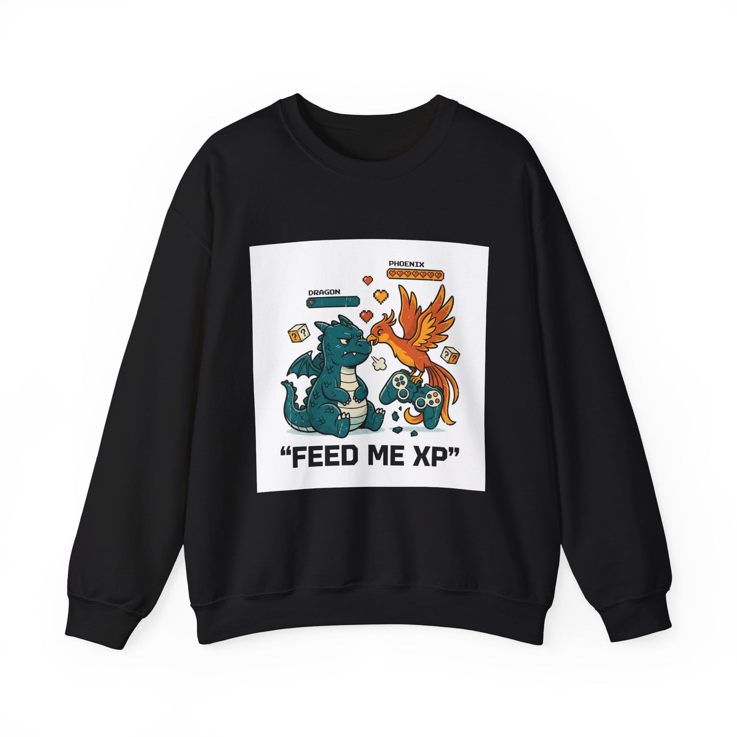 Feed Me XP Crewneck Sweatshirt | Crash Out meme, neon streetwear