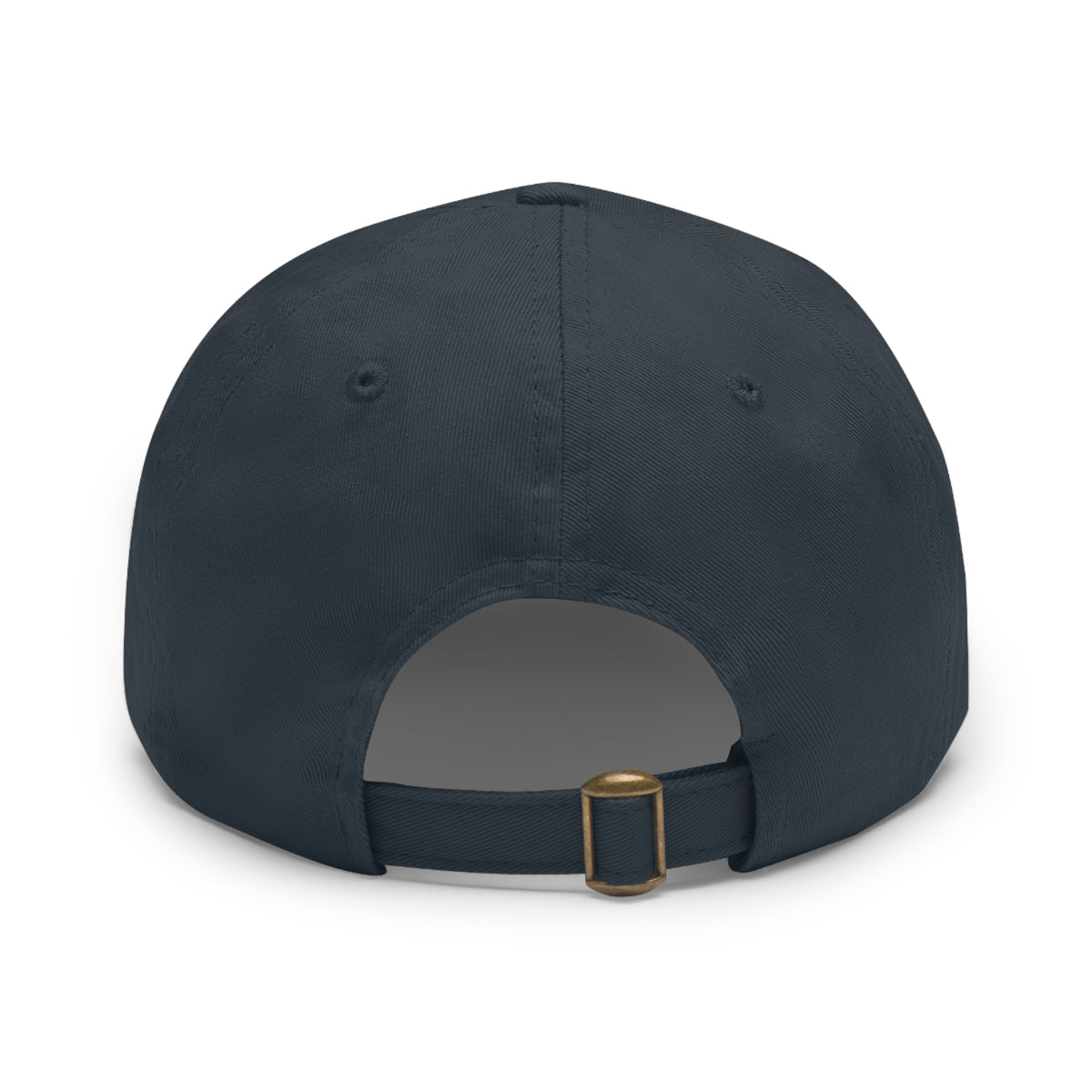 Ember Phoenix Leather Patch Dad Hat — Vintage Firebird Round Patch Cap